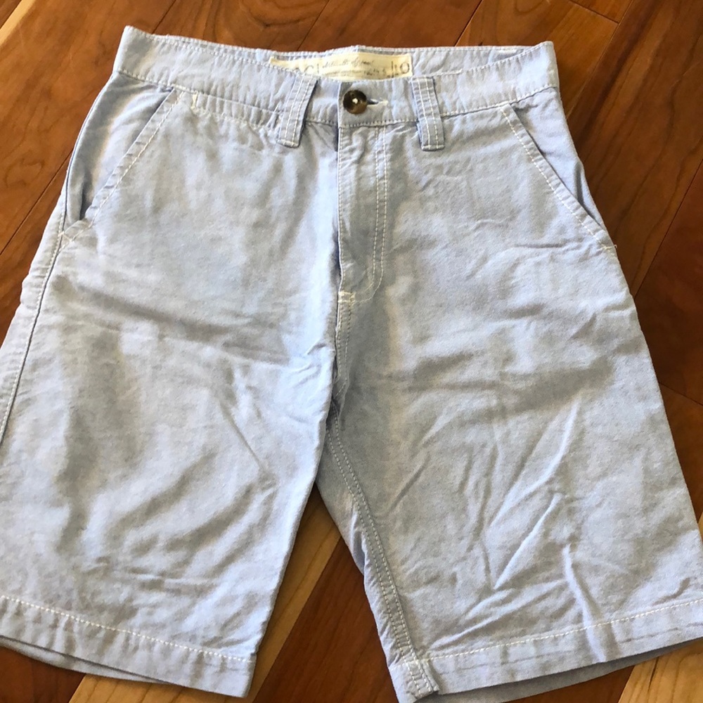 Boys Chambray Blue Shorts- Like New! size 10
